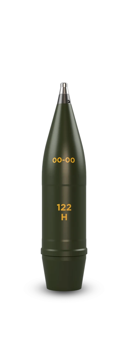 122mm artillery shell