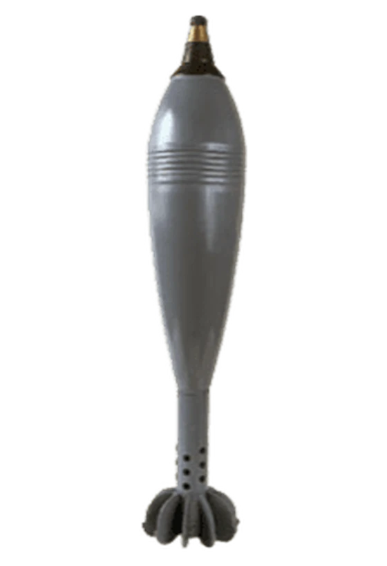 120mm Soviet mortar round