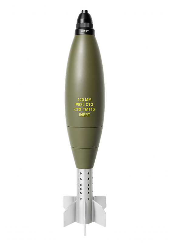 120mm Soviet mortar round